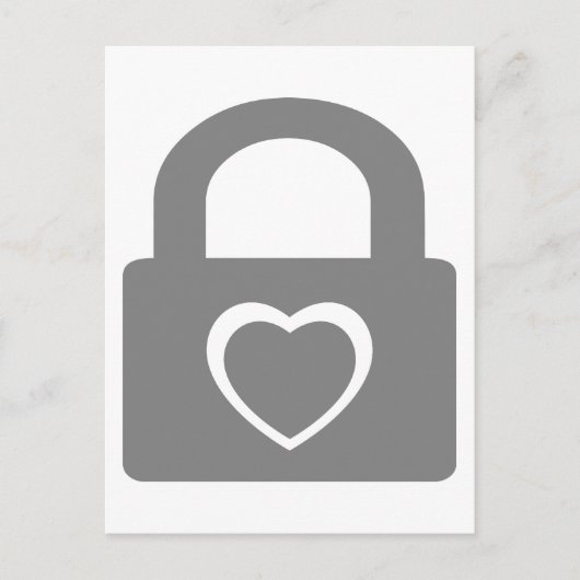 Carte Postale amour fermé. (Devant)