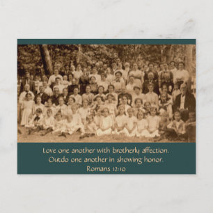 Carte Postale Amour fraternel : Country Church Revival vers 1900