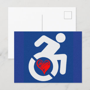 Carte Postale Amour Handicap