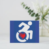 Carte Postale Amour Handicap (Debout devant)
