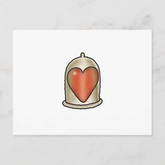 Carte Postale Amour Impossible - Condom d'amour (Devant)