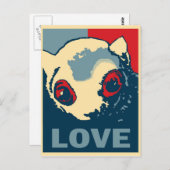 Carte Postale Amour inconditionnel (Devant / Derrière)