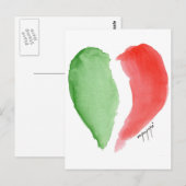 Carte Postale Amour italien (Devant / Derrière)