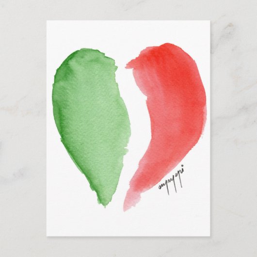 Carte Postale Amour italien (Devant)