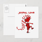 Carte Postale Amour Joyeux (Devant / Derrière)