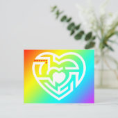 Carte Postale amour labrynth (Debout devant)