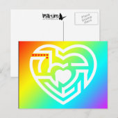 Carte Postale amour labrynth (Devant / Derrière)