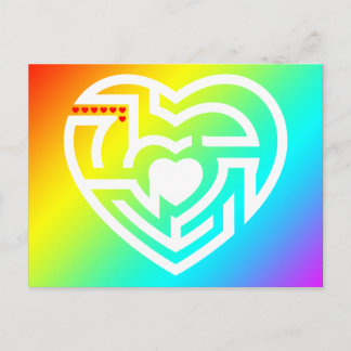 Carte Postale amour labrynth