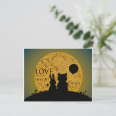 Carte Postale Amour lapin (Debout devant)