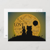 Carte Postale Amour lapin (Devant / Derrière)