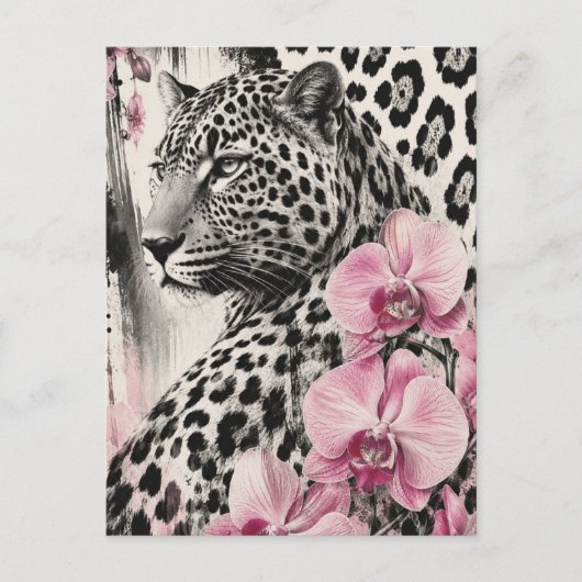 Carte Postale Amour Léo Orchidée (Devant)