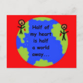 Carte Postale Amour longue distance (Devant)