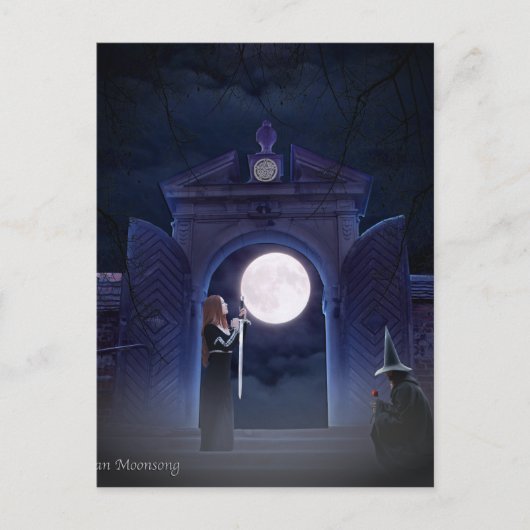 Carte Postale Amour lunaire (Devant)