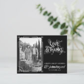 Carte Postale Amour & Merci 25e anniversaire Mariage Argent (Debout devant)