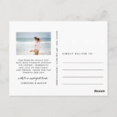 Carte Postale Amour & Merci | Merci photo Mariage (Dos)