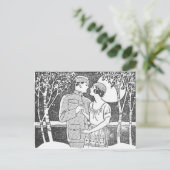 Carte postale Amour Militaire vintage (Debout devant)