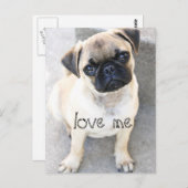 Carte Postale amour-moi - mignons serres (Devant / Derrière)