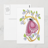 Carte Postale Amour papillon (Devant / Derrière)