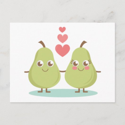 Carte Postale Amour, parfait Pair- Cadeaux de mariage, Anniversa (Devant)