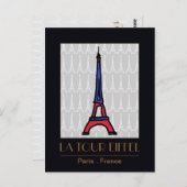 Carte Postale amour Paris (Devant / Derrière)