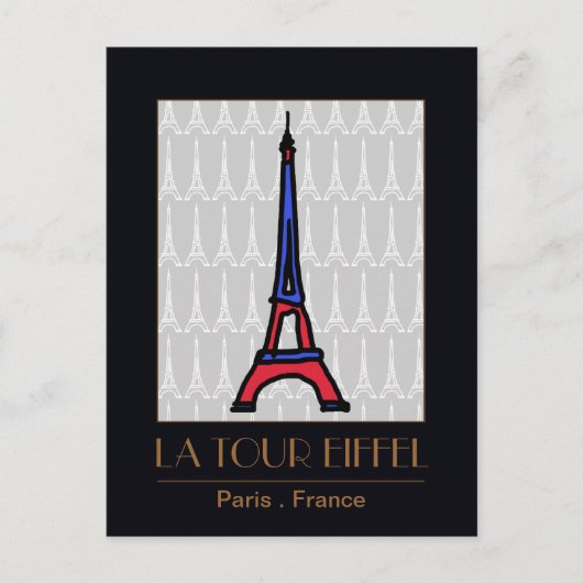 Carte Postale amour Paris (Devant)