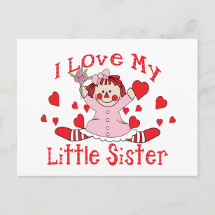 Carte Postale Amour petite soeur