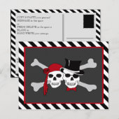 Carte Postale amour pirate (Devant / Derrière)