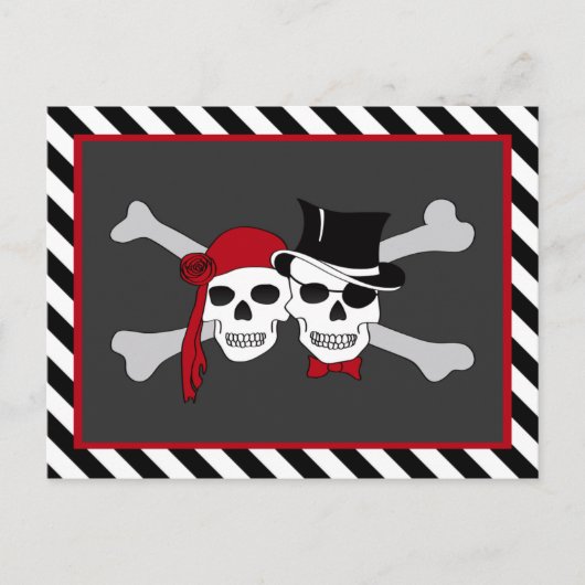 Carte Postale amour pirate (Devant)