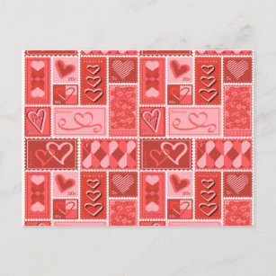 Carte Postale Amour Postage Timbre