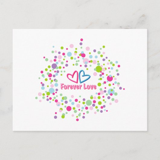 Carte Postale Amour pour toujours (Devant)