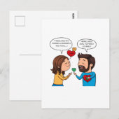 Carte Postale Amour & Romance – Édition spéciale de la Saint-Val (Devant / Derrière)