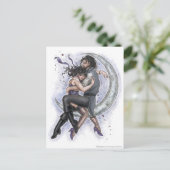 Carte Postale Amour Romantique de la lune (Debout devant)