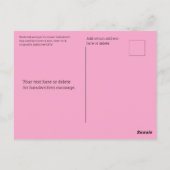 Carte Postale Amour romantique floral Saint-Valentin Amitié maço (Dos)