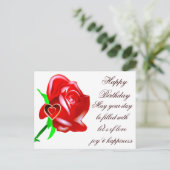 Carte Postale Amour-Rose & Coeur_ (Debout devant)