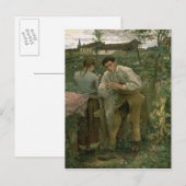 Carte Postale Amour rural, 1882 (Devant / Derrière)