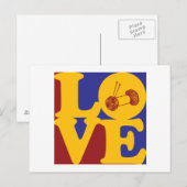 Carte Postale Amour tricot (Devant / Derrière)