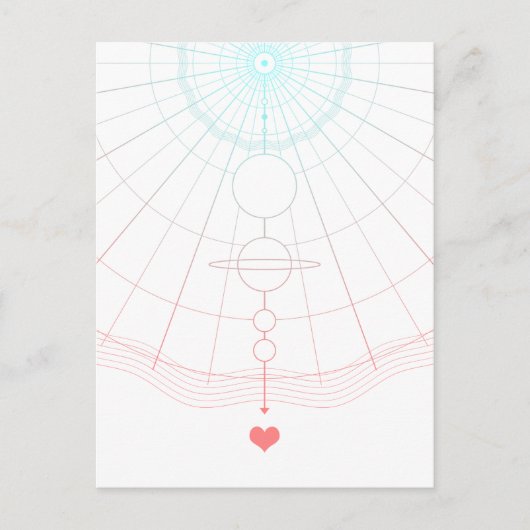 Carte Postale amour universel (Devant)