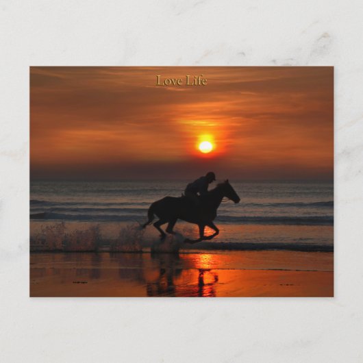 Carte Postale amour vie (Devant)