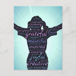 Carte Postale Amour Vie : Inspiration...Gratitude...Joie