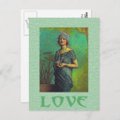 Carte postale Amour vintage (Devant / Derrière)