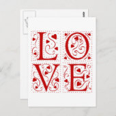 Carte Postale Amour vintage (Devant / Derrière)