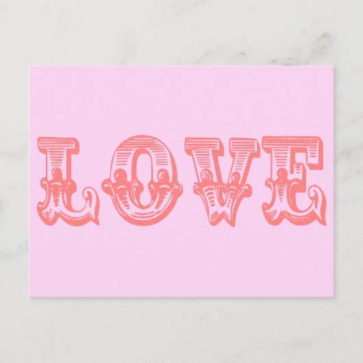 Carte Postale Amour vintage (Devant)