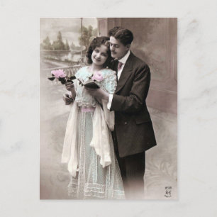 Carte Postale Amour vintage en couple