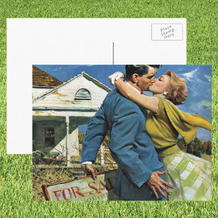 Carte Postale Amour vintage et romance Nouveaux mariés Acheter P