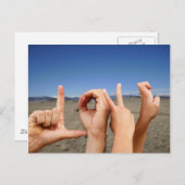 Carte Postale Amour vrai (Devant / Derrière)