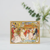 Carte Postale Amoureux, Alphonse Mucha (Debout devant)