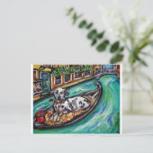 Carte Postale Amoureux dalmate à Venise (Debout devant)