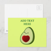 Carte Postale Amoureux d'avocat Dessin animé mignon  (Devant / Derrière)