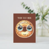 Carte Postale Amoureux de bagel amusant ajouter du texte (Debout devant)