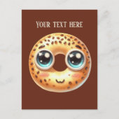 Carte Postale Amoureux de bagel amusant ajouter du texte (Devant)